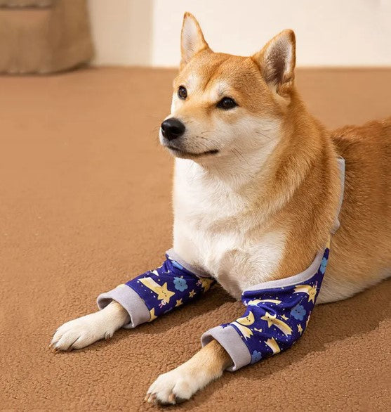 Dog Knee & Elbow Protector Pads – Adjustable Joint Support Wrap