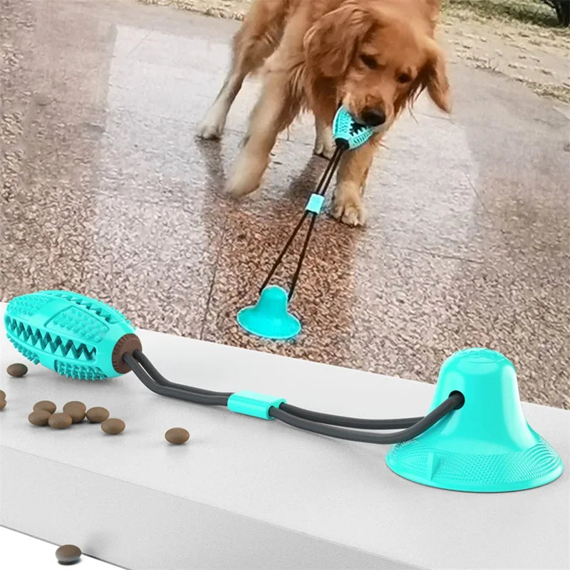 Suction Cup Dog Toy – Interactive Tug & Chew Ball