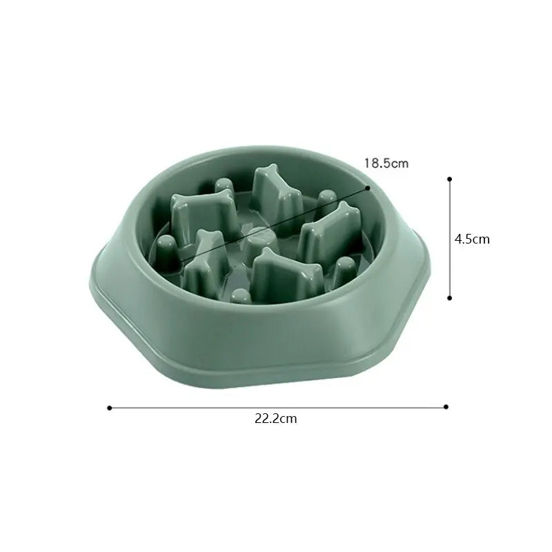 Slow Feeder Dog Bowl – Anti-Gulp Maze Bowl for Fast Eaters