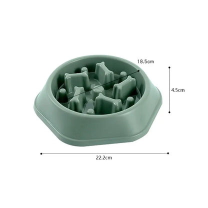 Slow Feeder Dog Bowl – Anti-Gulp Maze Bowl for Fast Eaters