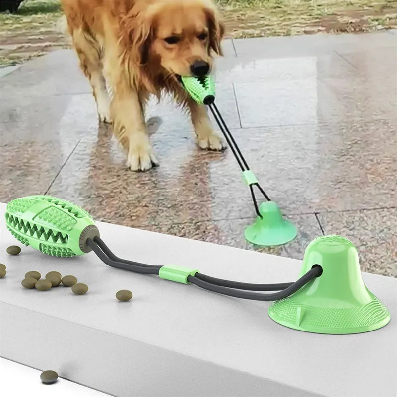 Suction Cup Dog Toy – Interactive Tug & Chew Ball