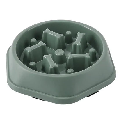 Slow Feeder Dog Bowl – Anti-Gulp Maze Bowl for Fast Eaters