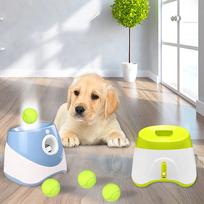 Automatic Dog Ball Launcher – Rechargeable Fetch Machine with 3 Balls