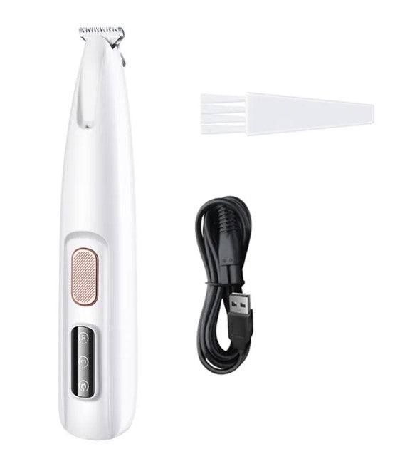 Dog Paw Trimmer with LED Light – Waterproof Cordless Grooming Clipper